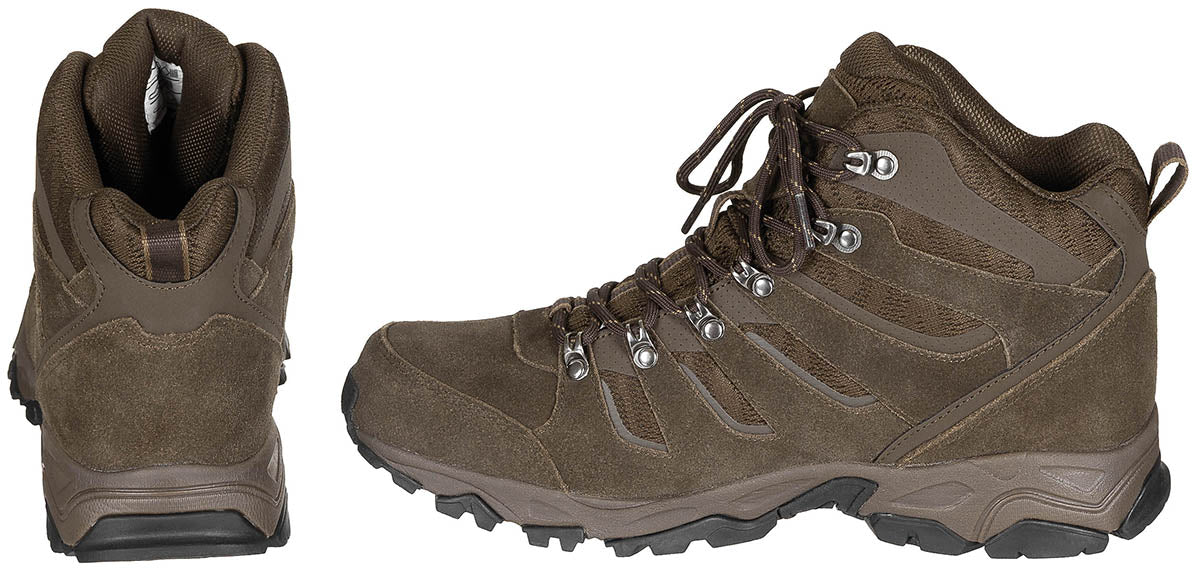Chaussures d'intervention MFH Assault 5.0 en cuir velours à membrane HBR imperméable