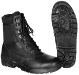 Chaussures d'intervention MFH Security à huit œillets en cuir Action et polyester 900D