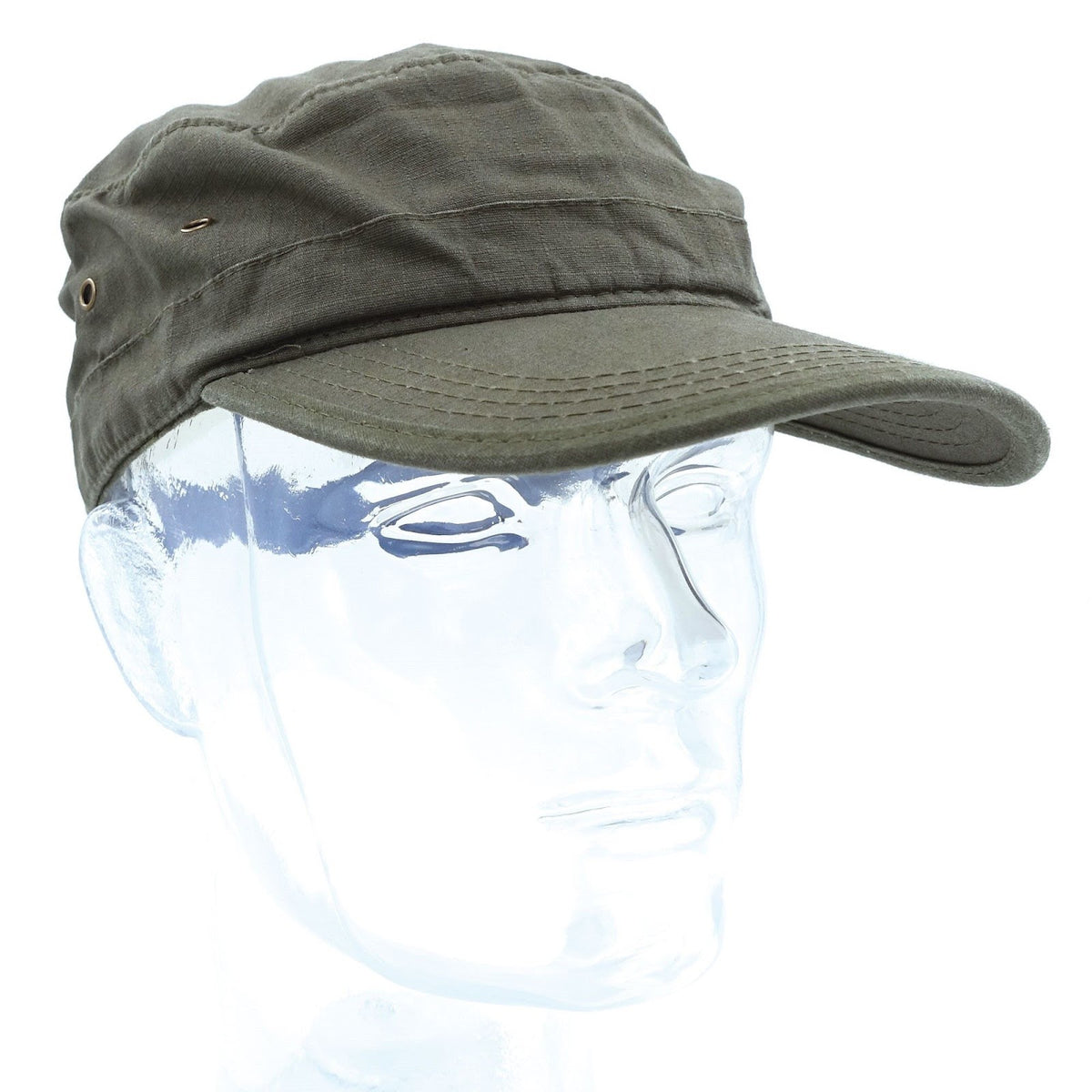 Lot de 10 casquettes type US coton Rip-Stop 215 g/m² réglage auto-agrippant