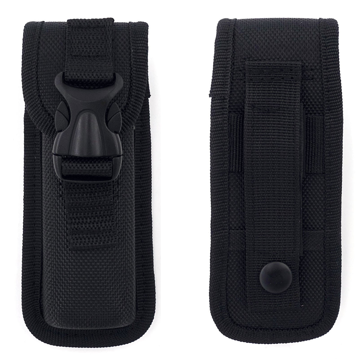 Couteau pliant Survival lame acier inoxydable 440 de 8,5 cm avec étui nylon