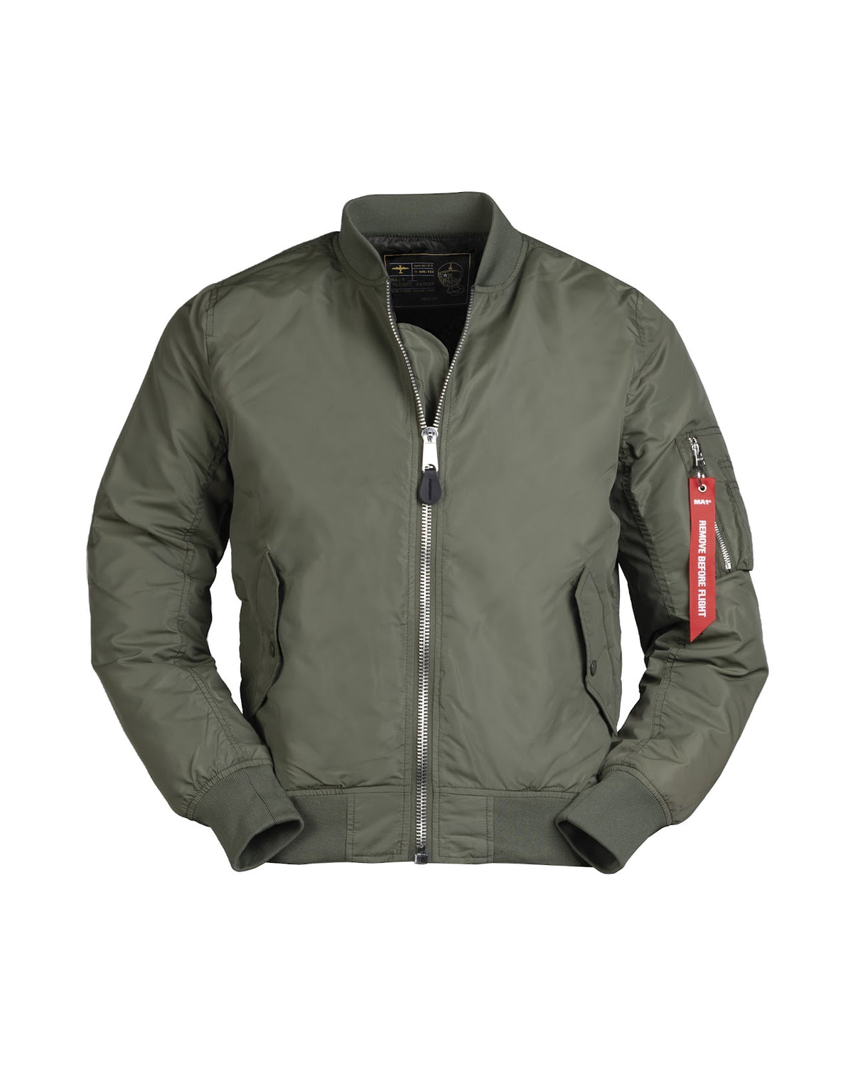 Blouson aviateur type MA1 Summer Mil-Tec en nylon sans garnissage avec poche de bras