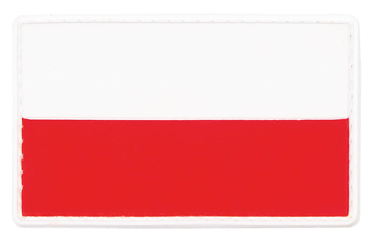 Écusson drapeau national MFH 3D en caoutchouc 8 x 5 cm à dos auto-agrippant