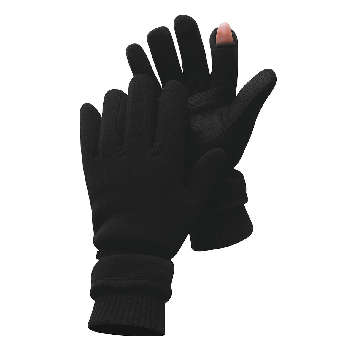 Gants polaires doublure Thinsulate doigt tireur ambidextre renfort de paume