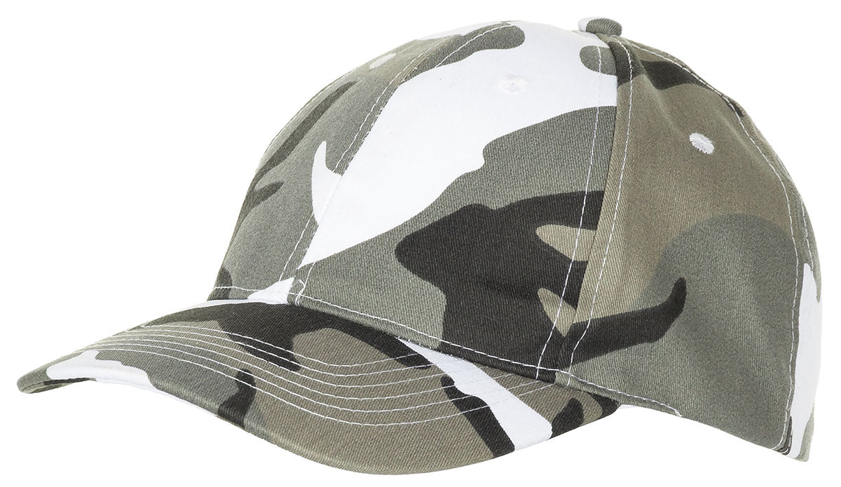 Casquette US MFH réglable en polycoton à visière six piqûres et six œillets