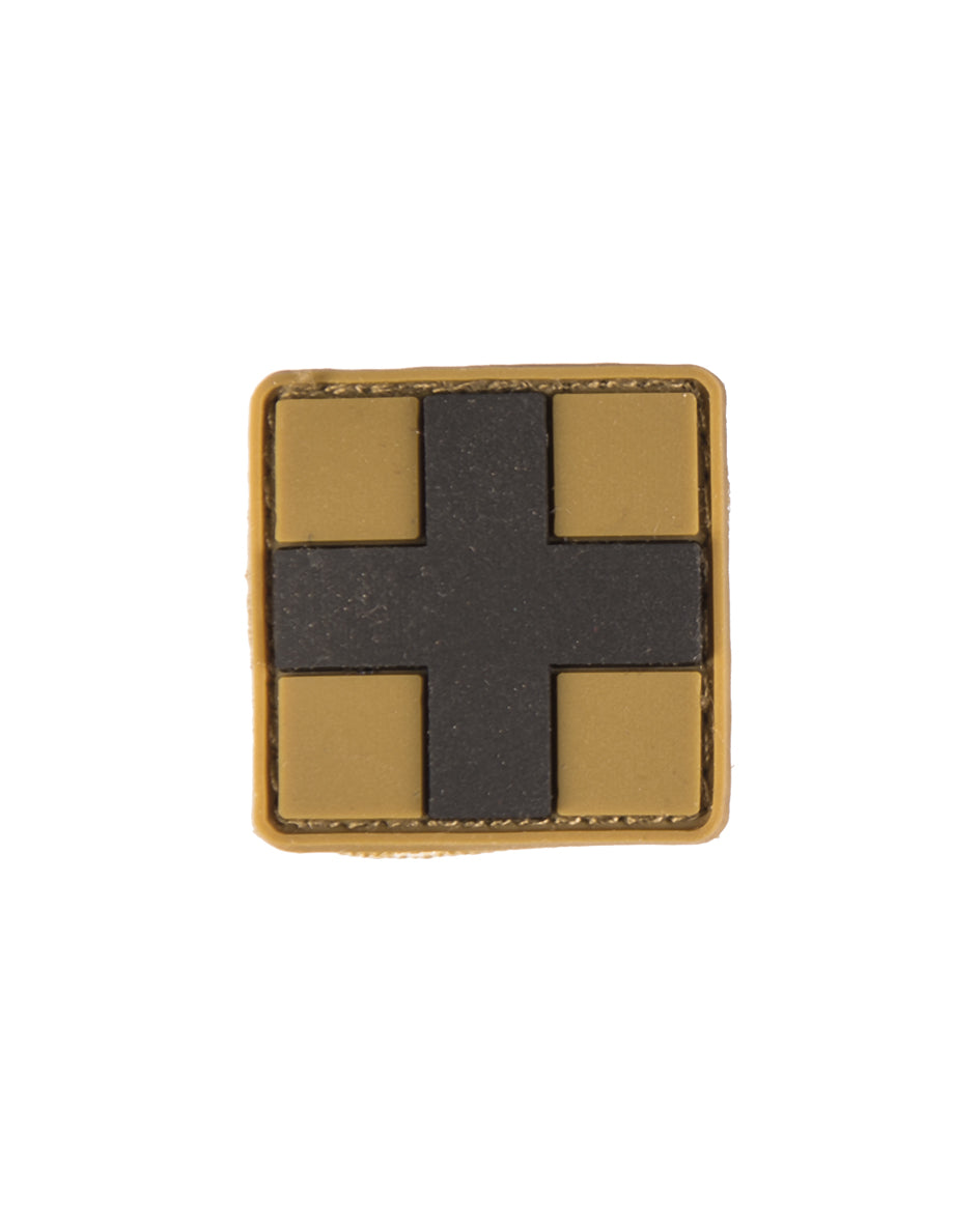 Morale patch premiers secours Mil-Tec 3D en PVC 2,5 x 2,5 cm dos auto-agrippant
