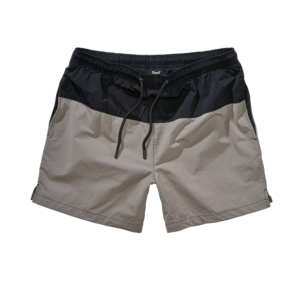 Short de bain Brandit Swimshort Basic en nylon à doublure filet et poche à glissière