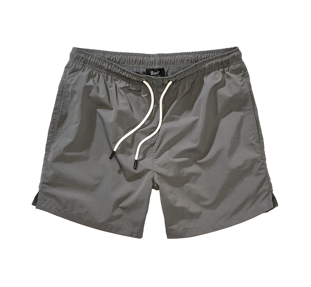 Short de bain Brandit Swimshort Basic en nylon à doublure filet et poche à glissière