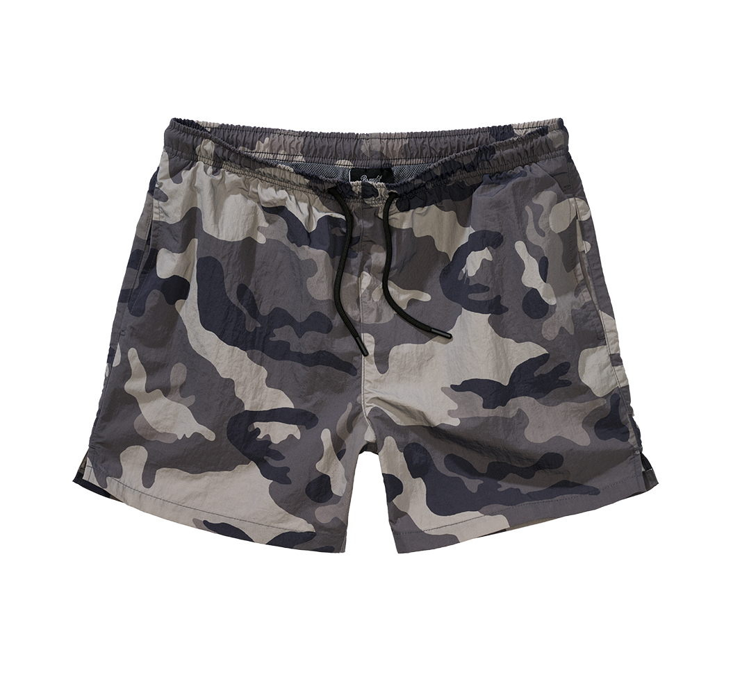 Short de bain Brandit Swimshort Basic en nylon à doublure filet et poche à glissière