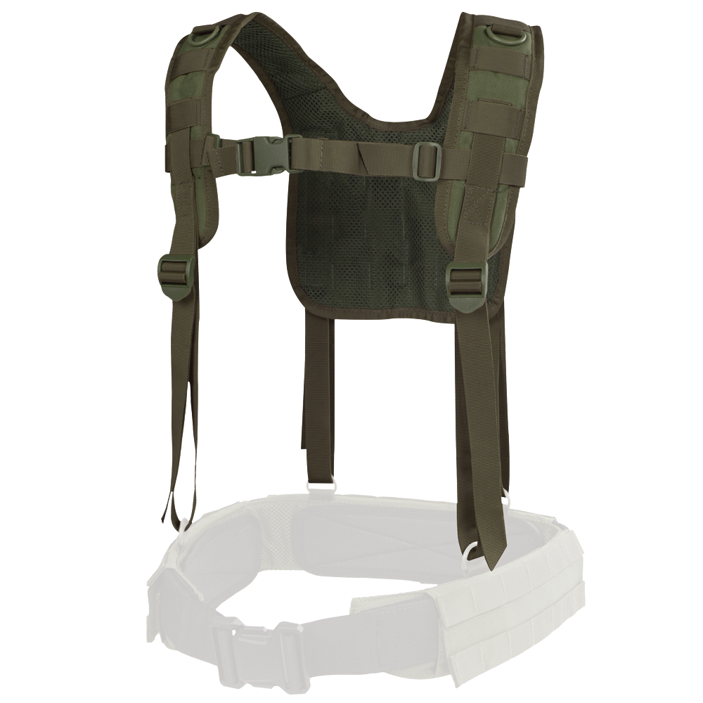 Brêlage Condor H-Harness bretelles contour maille aérée trois rangées de sangles