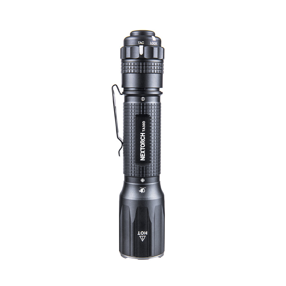 Lampe tactique Nextorch TA30D 2 200 lumens portée 410 m IPX8 en alliage d'aluminium de qualité