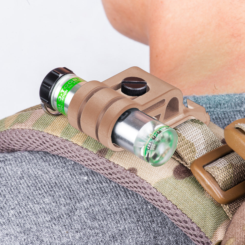 Accessoire de casque Nextorch Fixation GLO-TOOB pour casque tactique et passants MOLLE