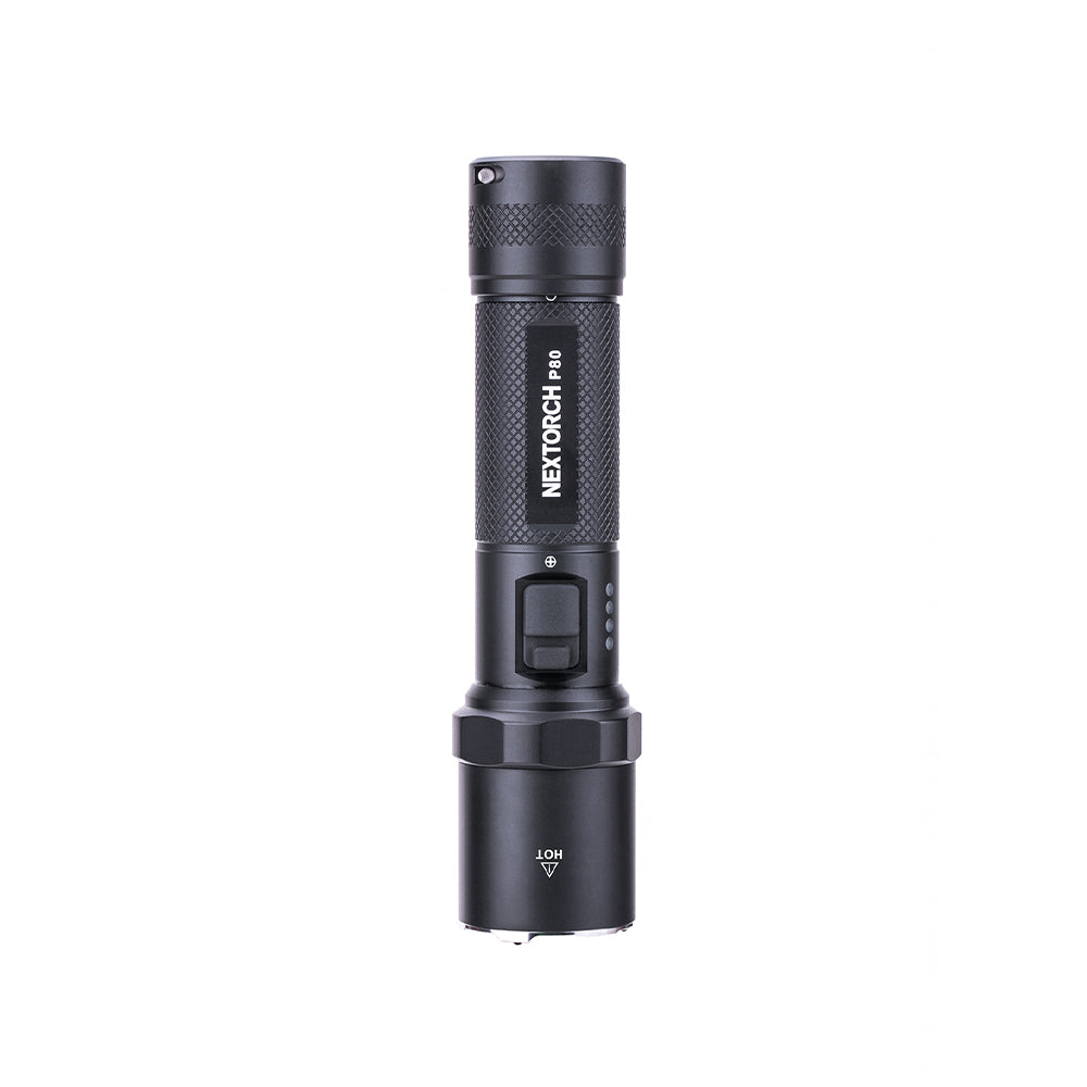 Lampe torche Nextorch P80B 2 100 lumens portée 380 m IPX7 en alliage d'aluminium de qualité