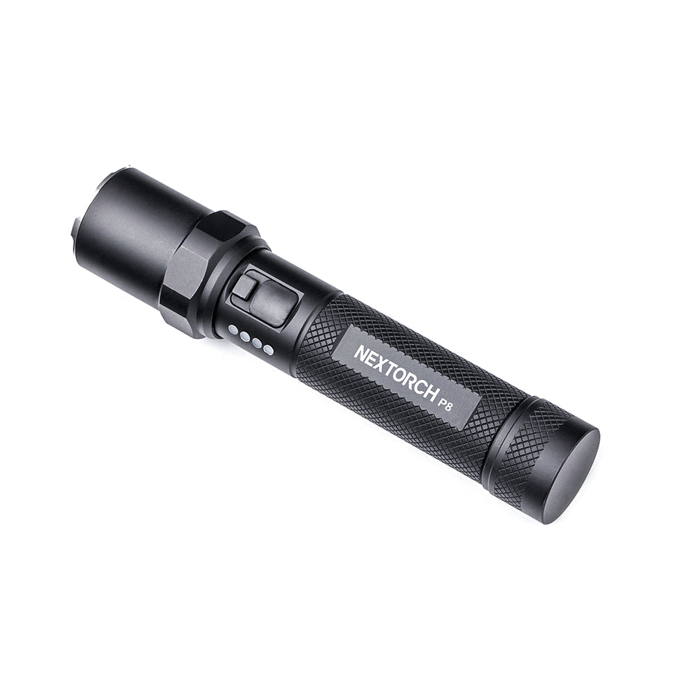Lampe torche Nextorch P8 1 600 lumens portée 252 m IPX7 en alliage d'aluminium de qualité