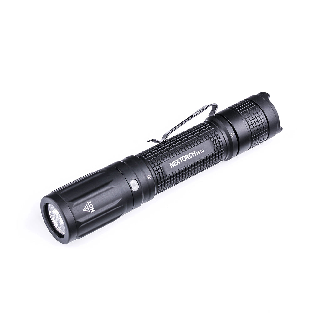 Lampe tactique Nextorch E51D 2 100 lumens portée 275 m IPX8 en alliage d'aluminium de qualité