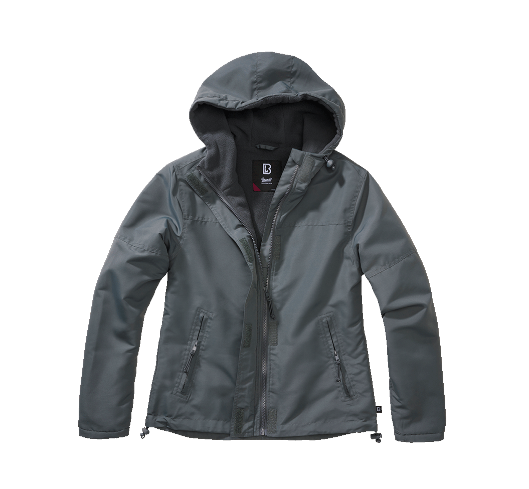 Veste coupe-vent Brandit coupe femme doublée polaire capuche et poches à glissière