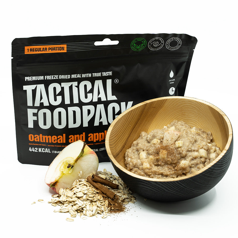 Ration lyophilisée Tactical Foodpack Flocons d'avoine aux pommes 442 kcal