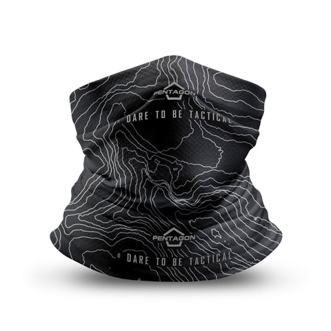 Tour de cou Pentagon Skiron Topographic Map 100 % polyester 25 × 49 cm