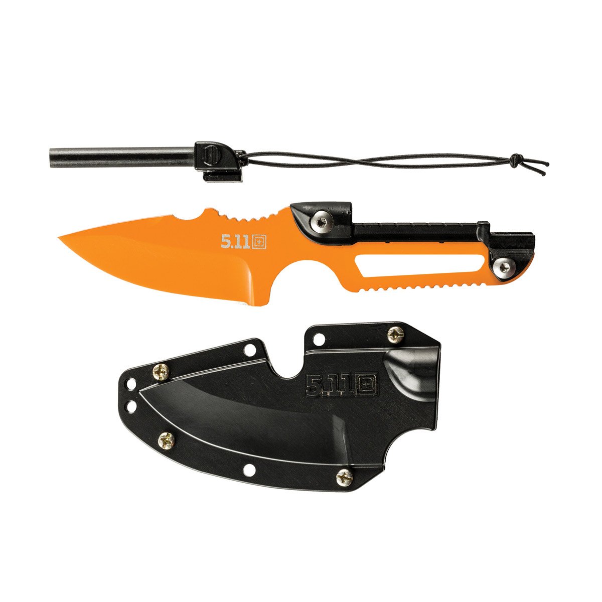 Couteau de survie 5.11 Tactical Ferro lame 5,84 cm en acier inoxydable avec allume-feu