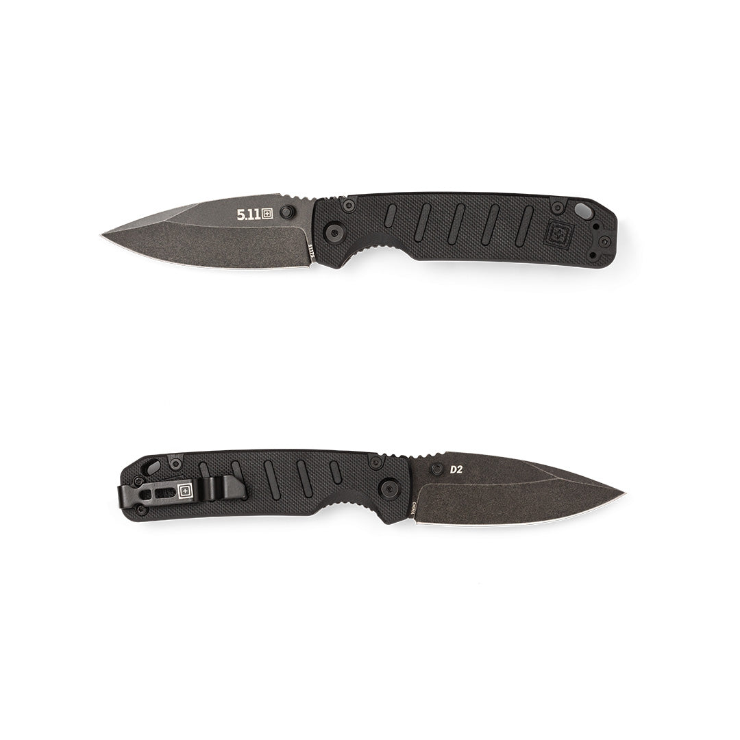 Couteau pliant 5.11 Tactical Braddock DP Mini lame 7,6 cm en acier D2 manche G10
