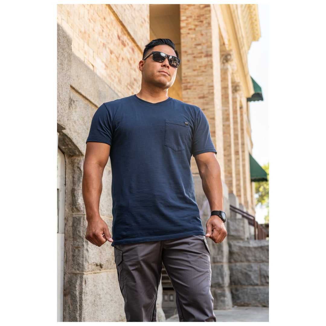 T-shirt manches courtes 5.11 Tactical Elite Pocket Tee en coton jersey 6,3 oz à poche poitrine