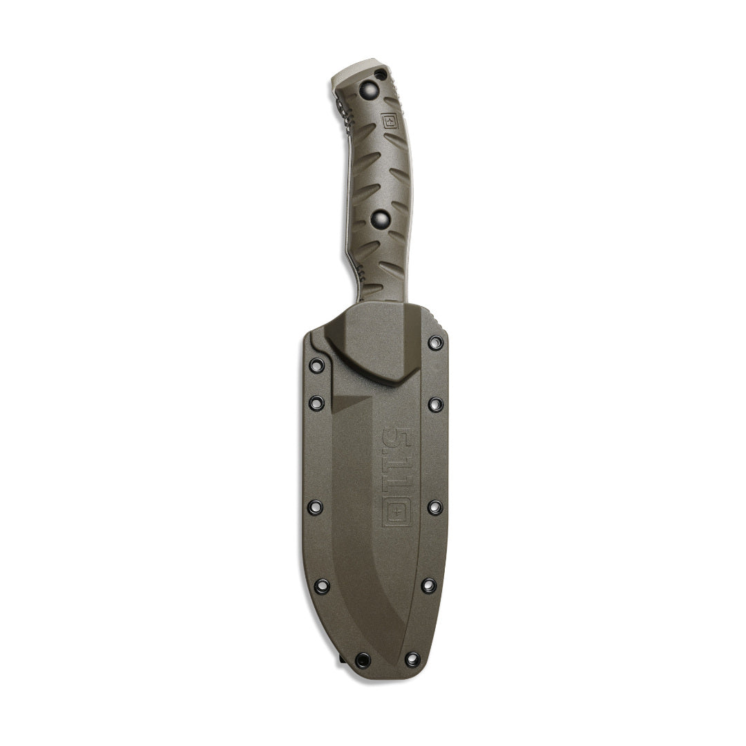 Couteau à lame fixe 5.11 Tactical CFK 4 pleine soie 10,16 cm plaquettes FRN démontables