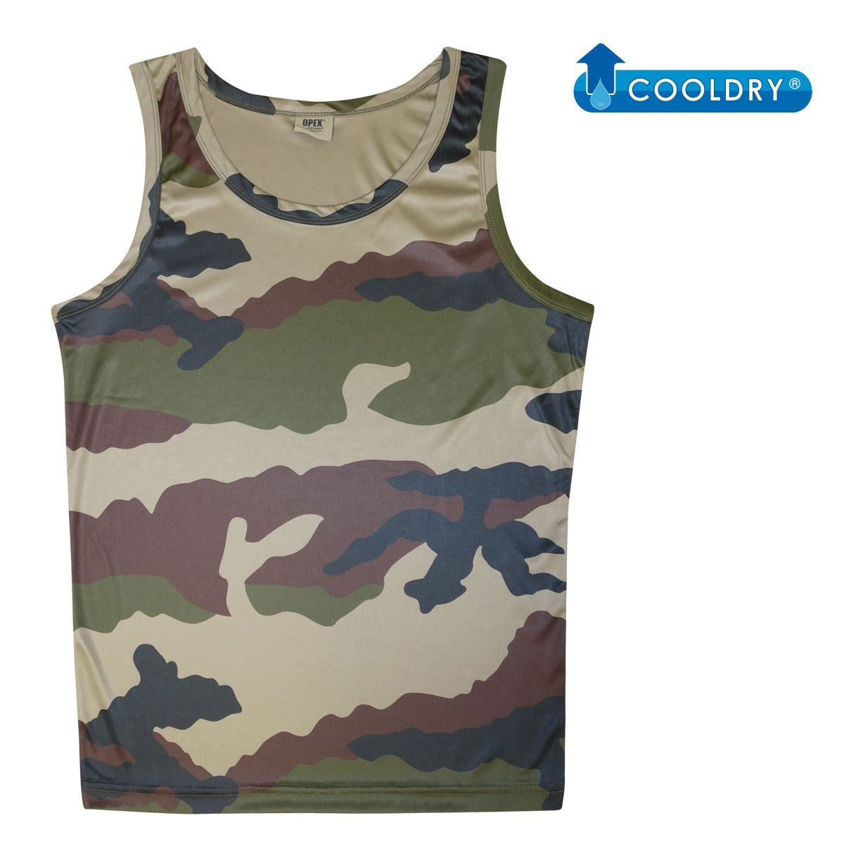 Débardeur OPEX CoolDry polyester 165 g/m2 séchage rapide maille imprimée infroissable