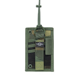 Porte-carte Pentagon en nylon 500D deux panneaux amovibles et boucle porte-stylo