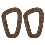 Duo de mousquetons OPEX en polymère 85 x 56 mm pour accrochage de matériel