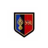 Écusson brodé légion de gendarmerie mobile 8 x 6,5 cm dos auto-agrippant