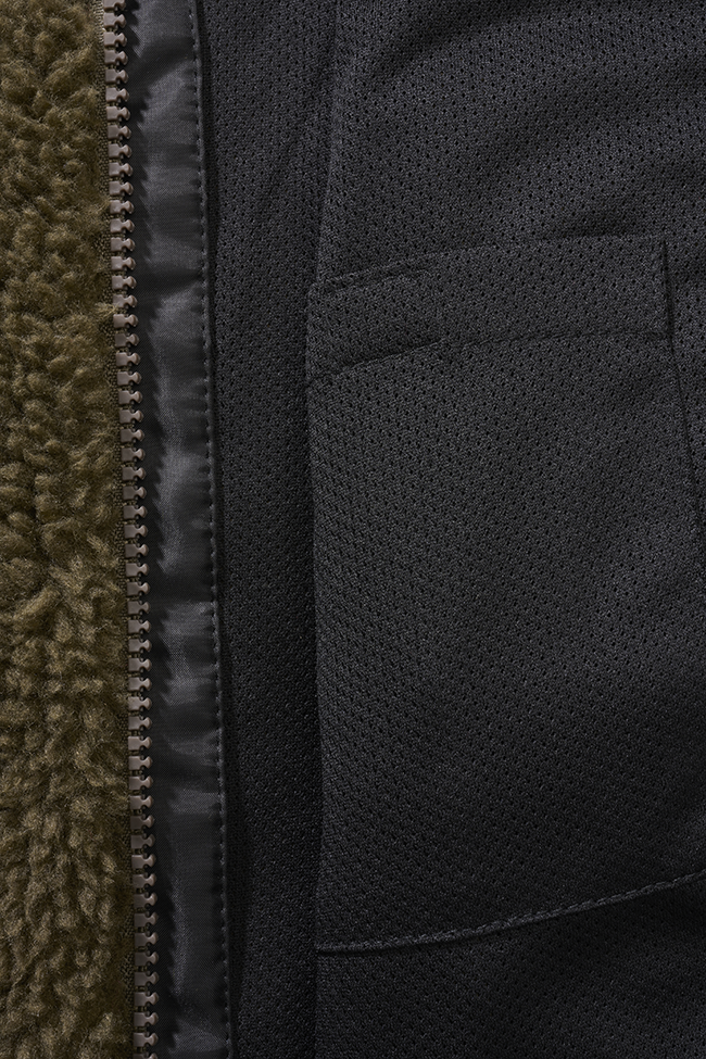 Veste polaire enfant Brandit Teddyfleece à capuche maille peluche et quatre poches