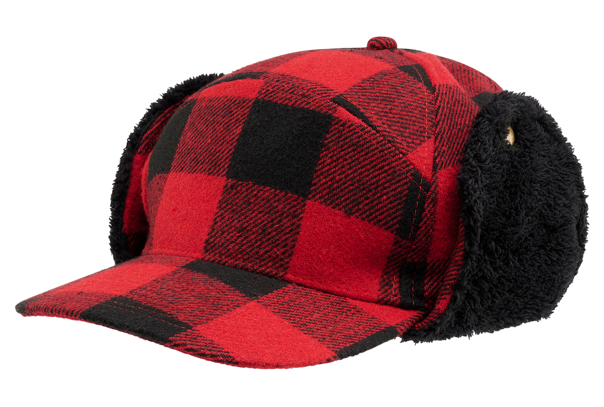 Chapeau d'hiver Brandit Lumberjack doublé fausse fourrure visière 7,5 cm à rabats