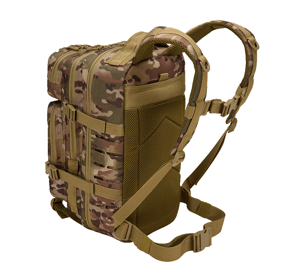 Sac à dos Brandit US Cooper Lasercut Medium 25 L fixations découpées au laser