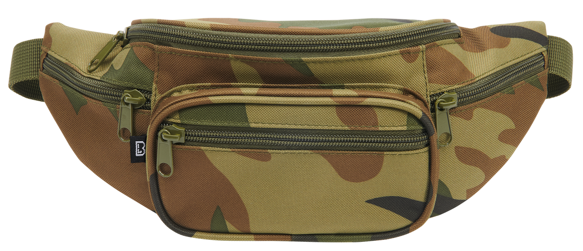 Banane Brandit ceinture réglable cinq poches à glissière polyester 30 x 14 x 10 cm