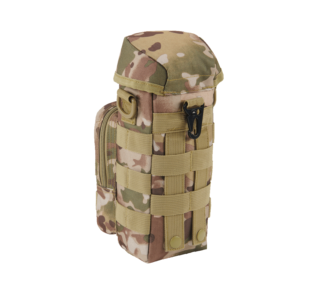 Porte-gourde Brandit MOLLE II à glissière poche frontale filet et anneaux en D
