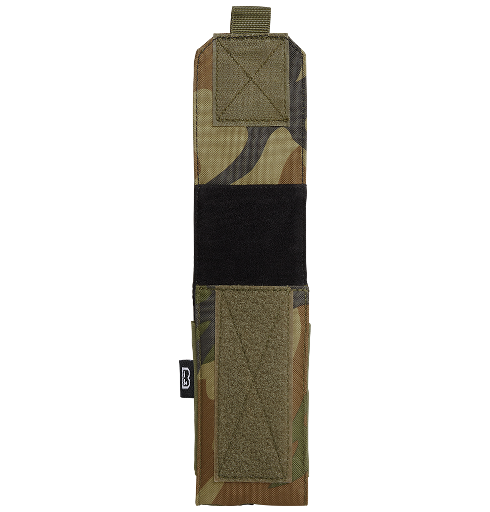 Pochette téléphone Brandit MOLLE grand format doublure souple passages de câble