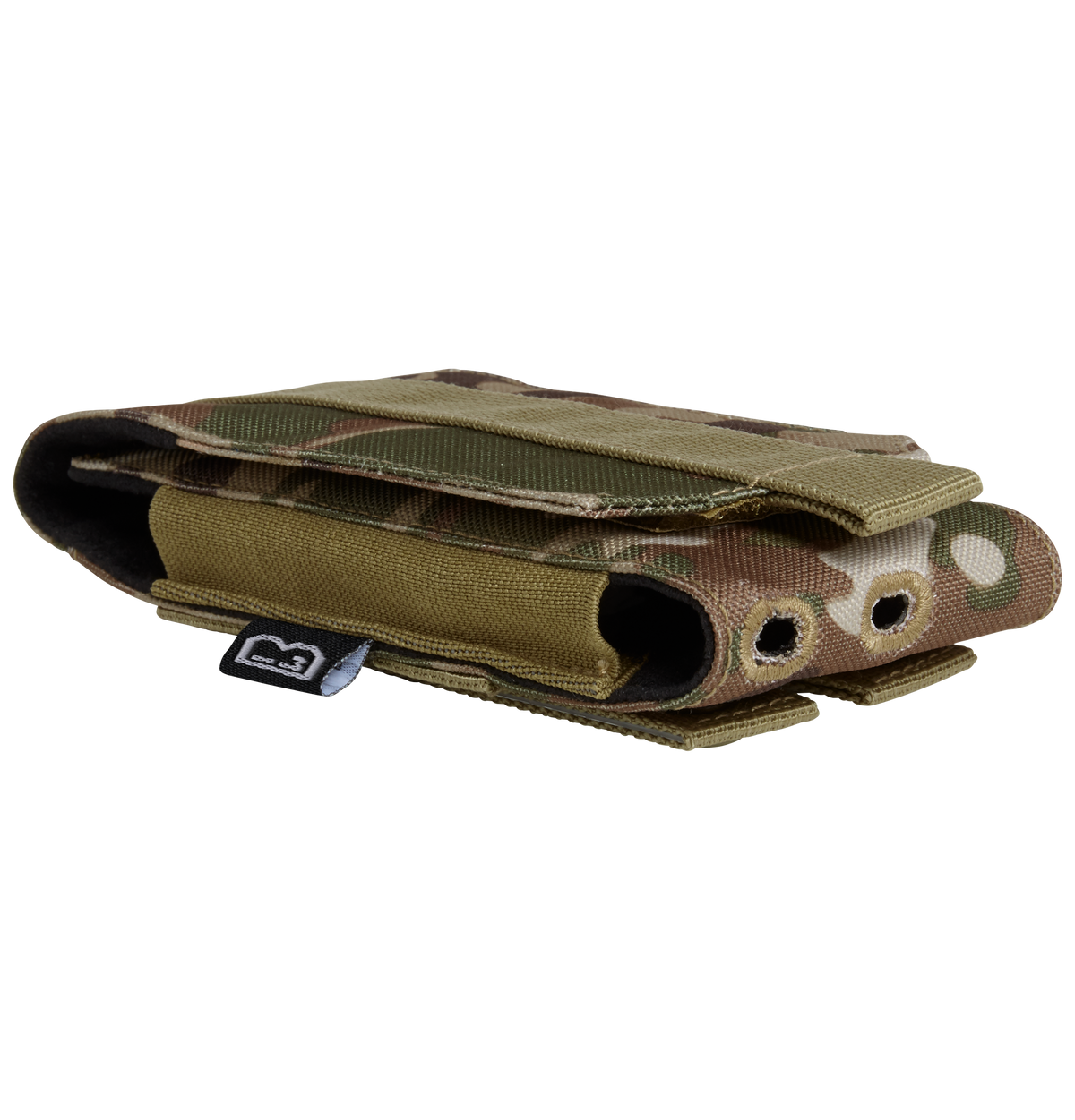 Pochette téléphone Brandit MOLLE grand format doublure souple passages de câble