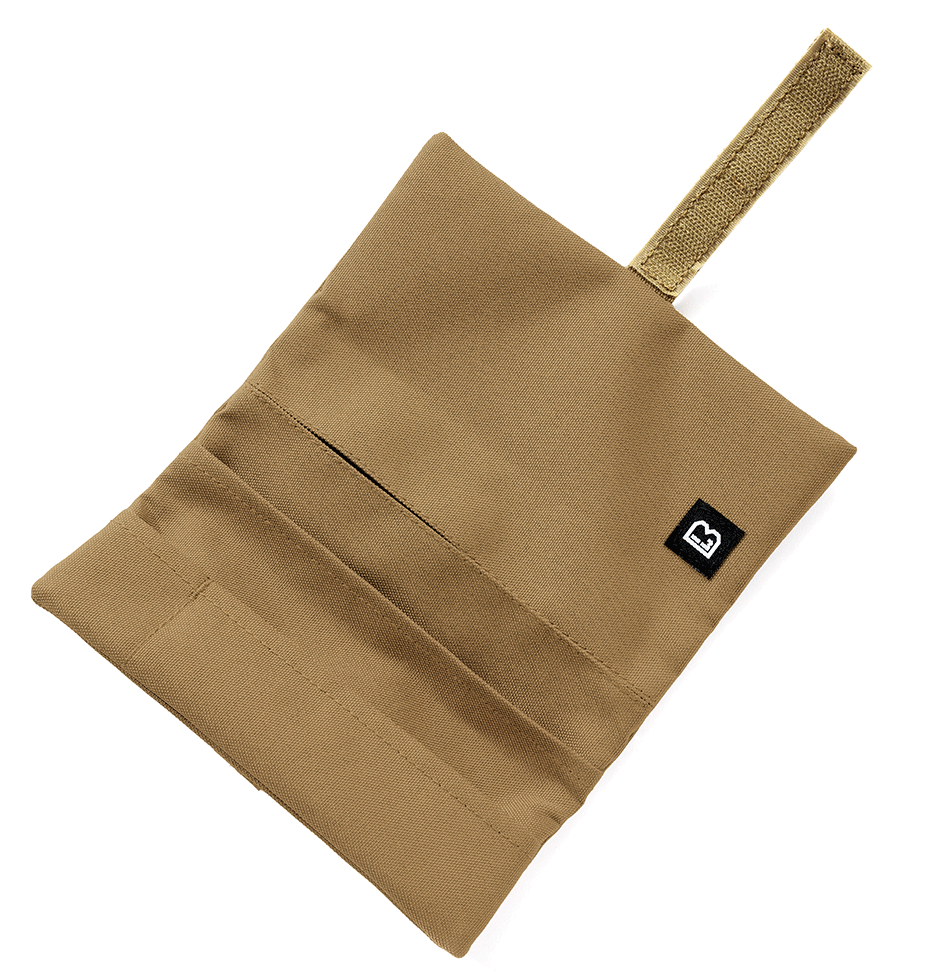 Pochette Brandit à tabac polyester 600D compartiment feuilles et briquet 9 x 18 cm