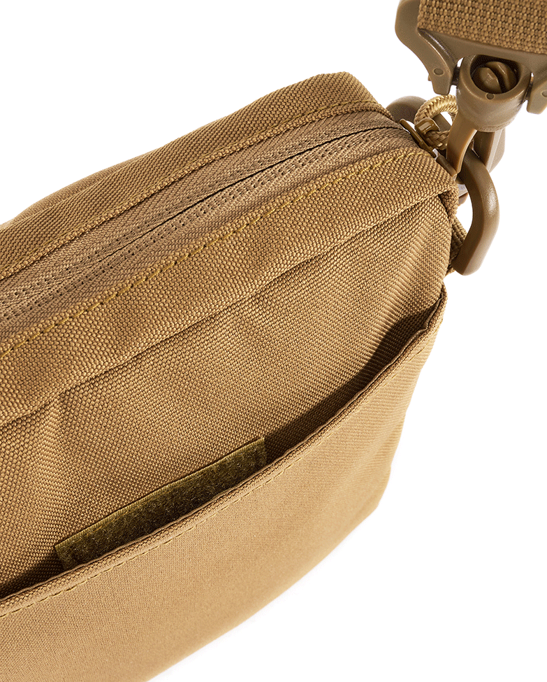Sacoche Brandit City polyester 600D bandoulière détachable MOLLE 18 x 19 x 4 cm
