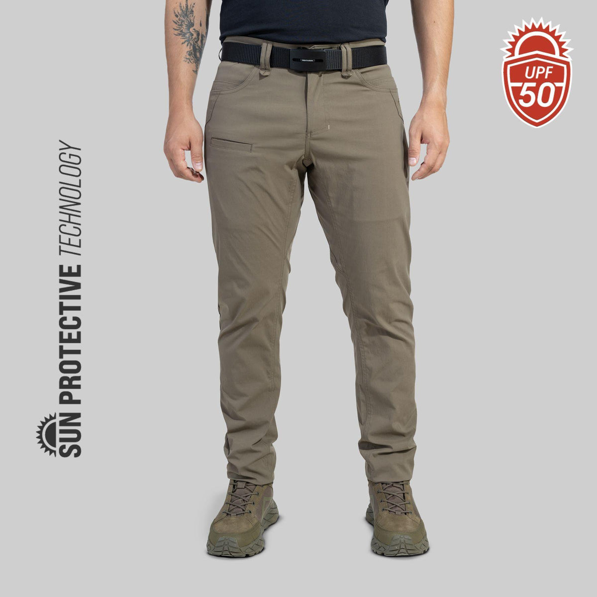 Pantalon tactique Pentagon Rogue Tropic polyamide élasthanne UPF 50+ déperlant