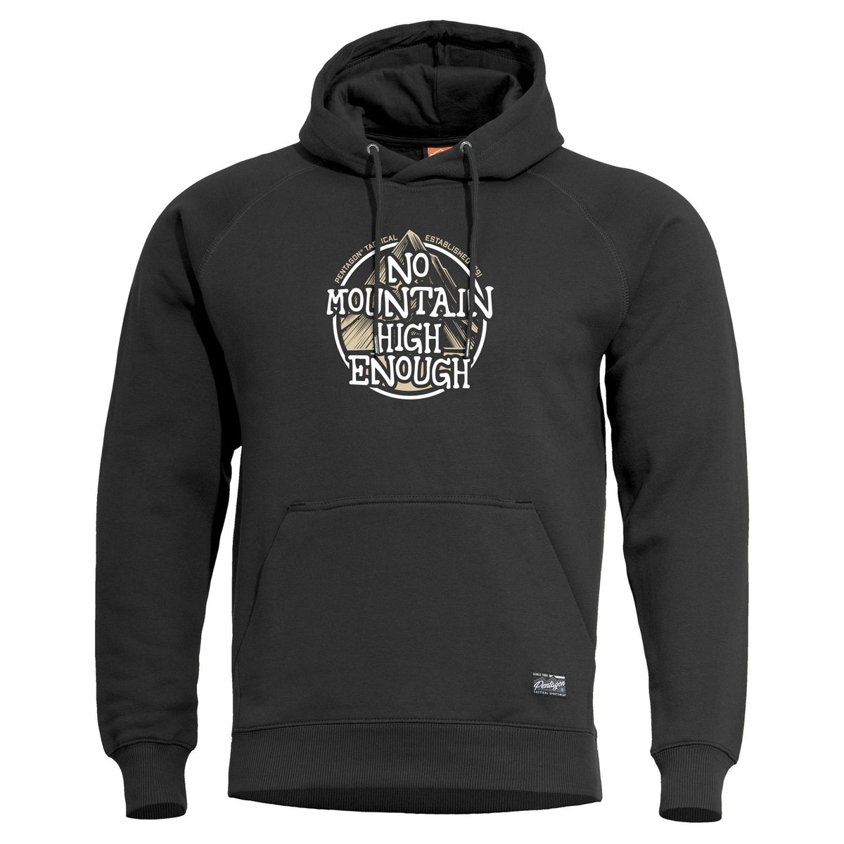 Sweat à capuche Pentagon Phaeton No Mountain coton-polyester coutures plates