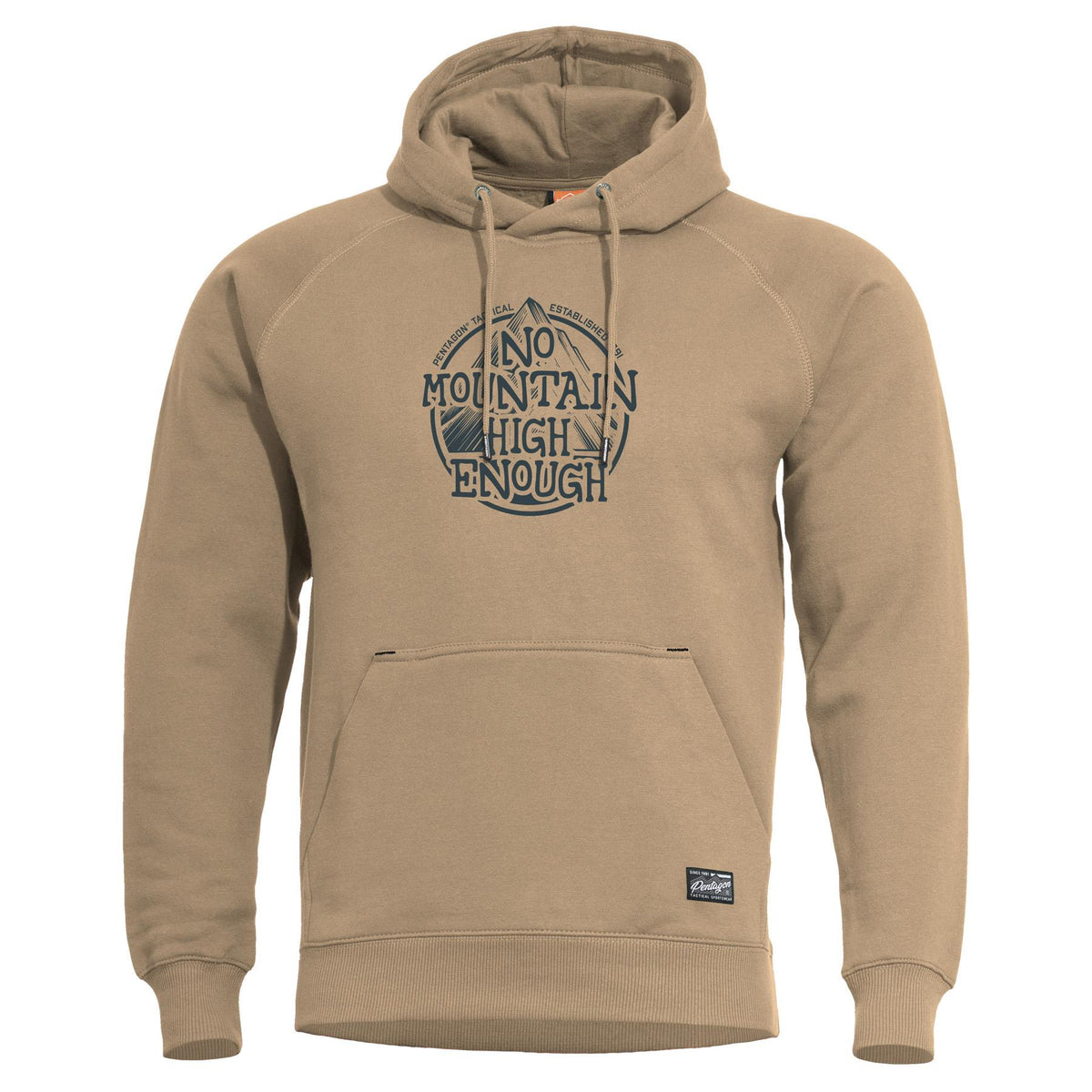 Sweat à capuche Pentagon Phaeton No Mountain coton-polyester coutures plates