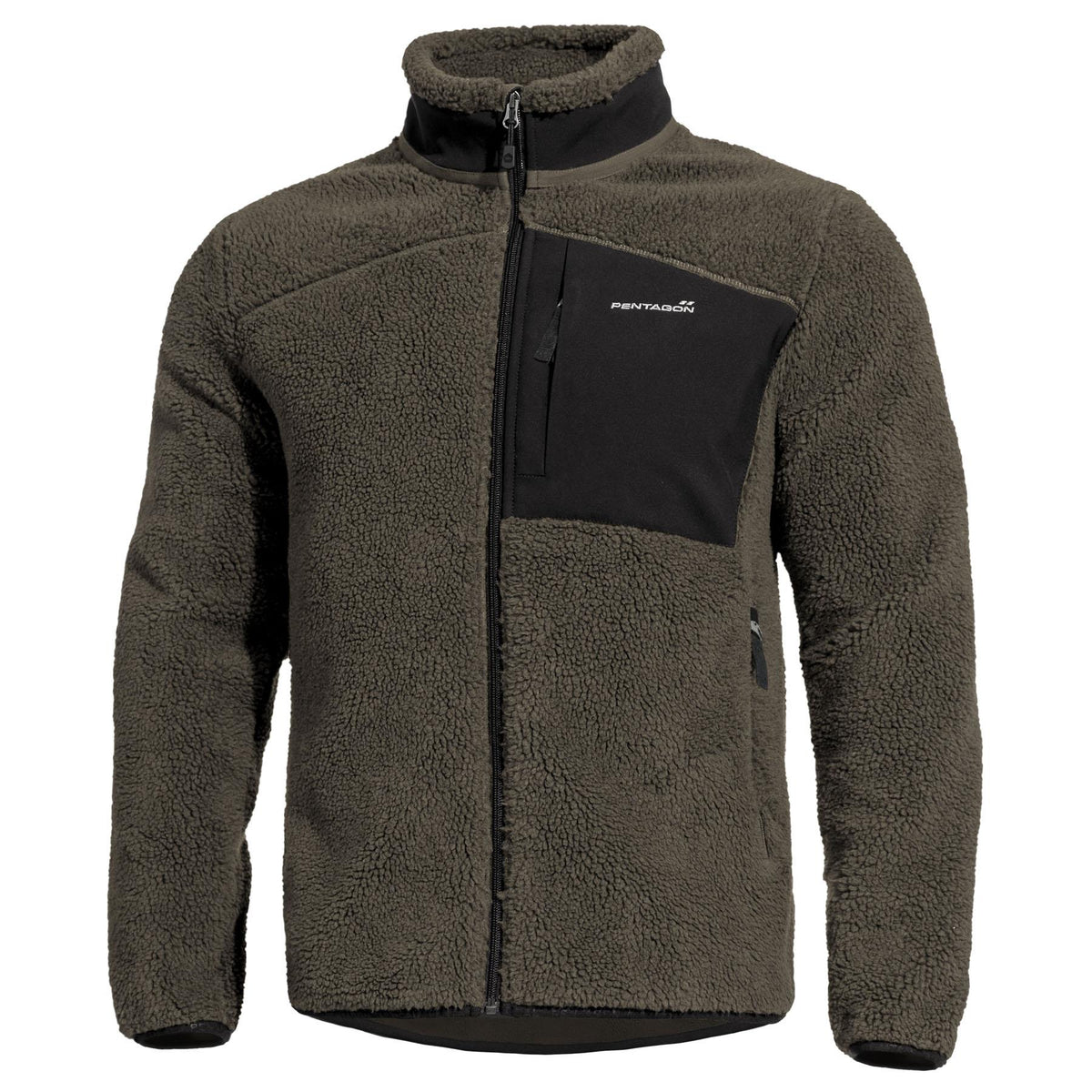 Veste polaire Pentagon Summit Sherpa en polyester haut volume 450 g/m² coutures plates