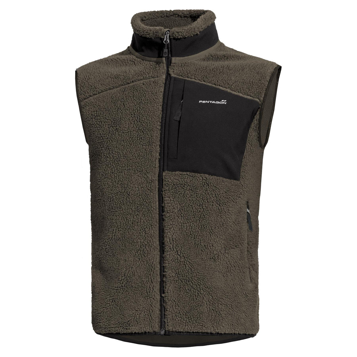 Gilet polaire Pentagon Summit Sherpa polyester 450 g/m² coutures plates isolant