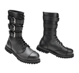 Bottes Brandit Phantom Buckle cuir trois boucles tige montante coque d'acier