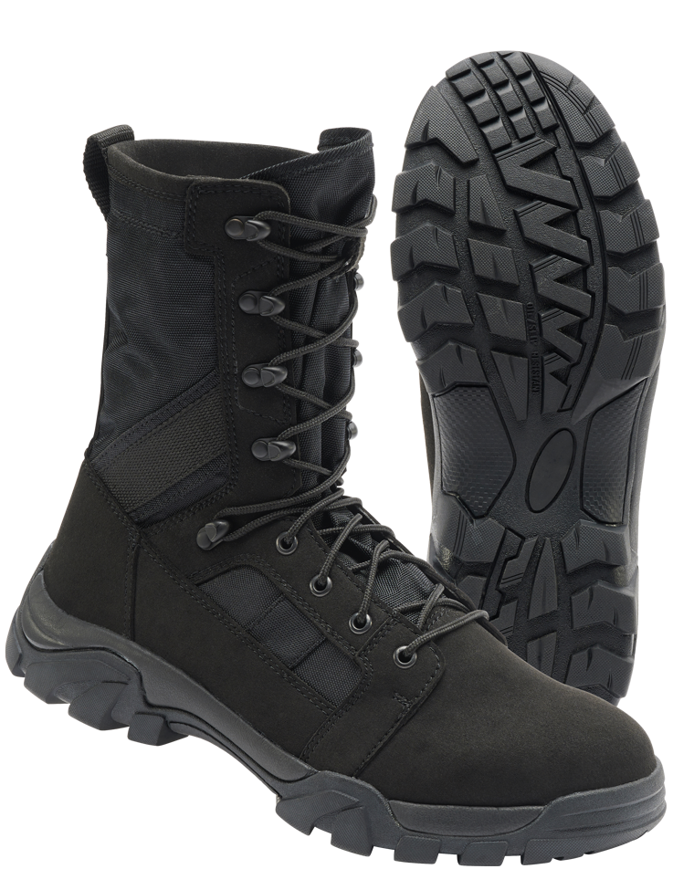 Chaussures tactiques Brandit Defense microfibre et nylon 600D semelle caoutchouc EVA