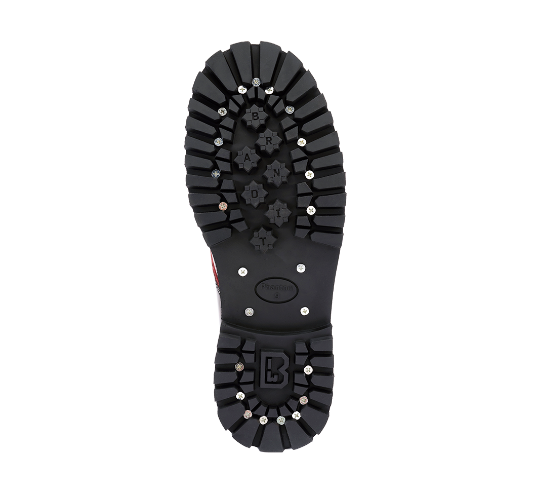 Bottes Brandit Rub Off Phantom 10 œillets cuir patiné coque d'acier pointures britanniques