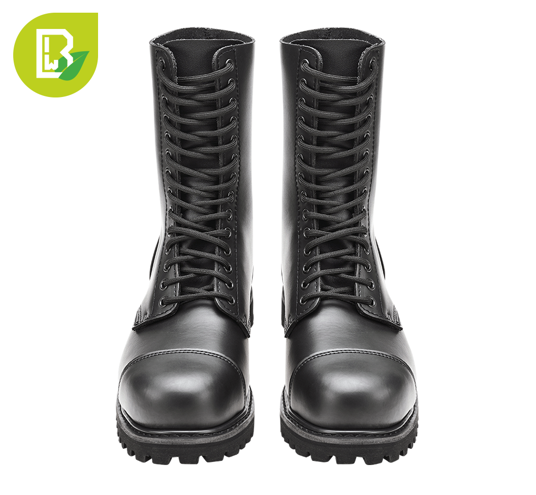 Bottes Brandit Vegantom 14 œillets tige polyuréthane doublure coton coque d'acier