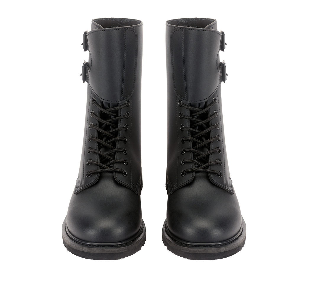 Rangers Brandit French Combat cuir 7 œillets guêtre cousue double boucle première EVA