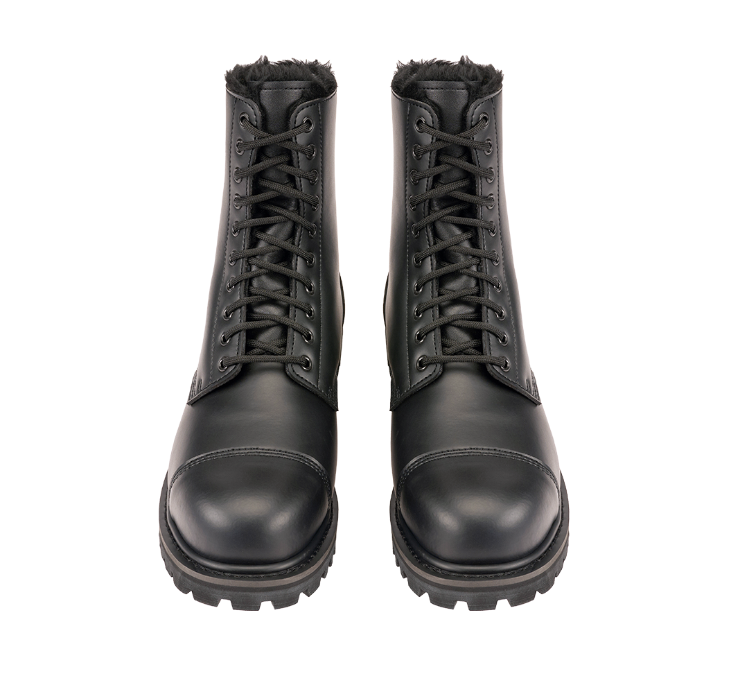 Bottes Brandit Phantom Fur Liner 10 œillets cuir doublure polyester coque d'acier