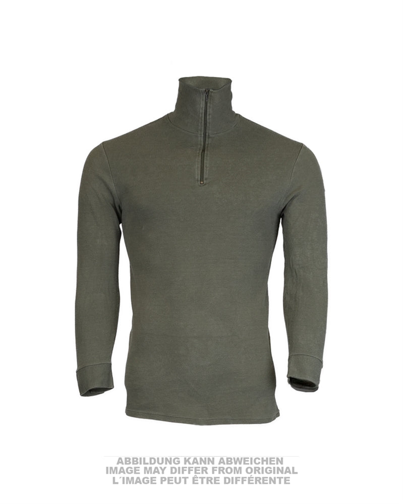 Chemise en tricot F1 de l'armée française à fermeture à glissière, occasion